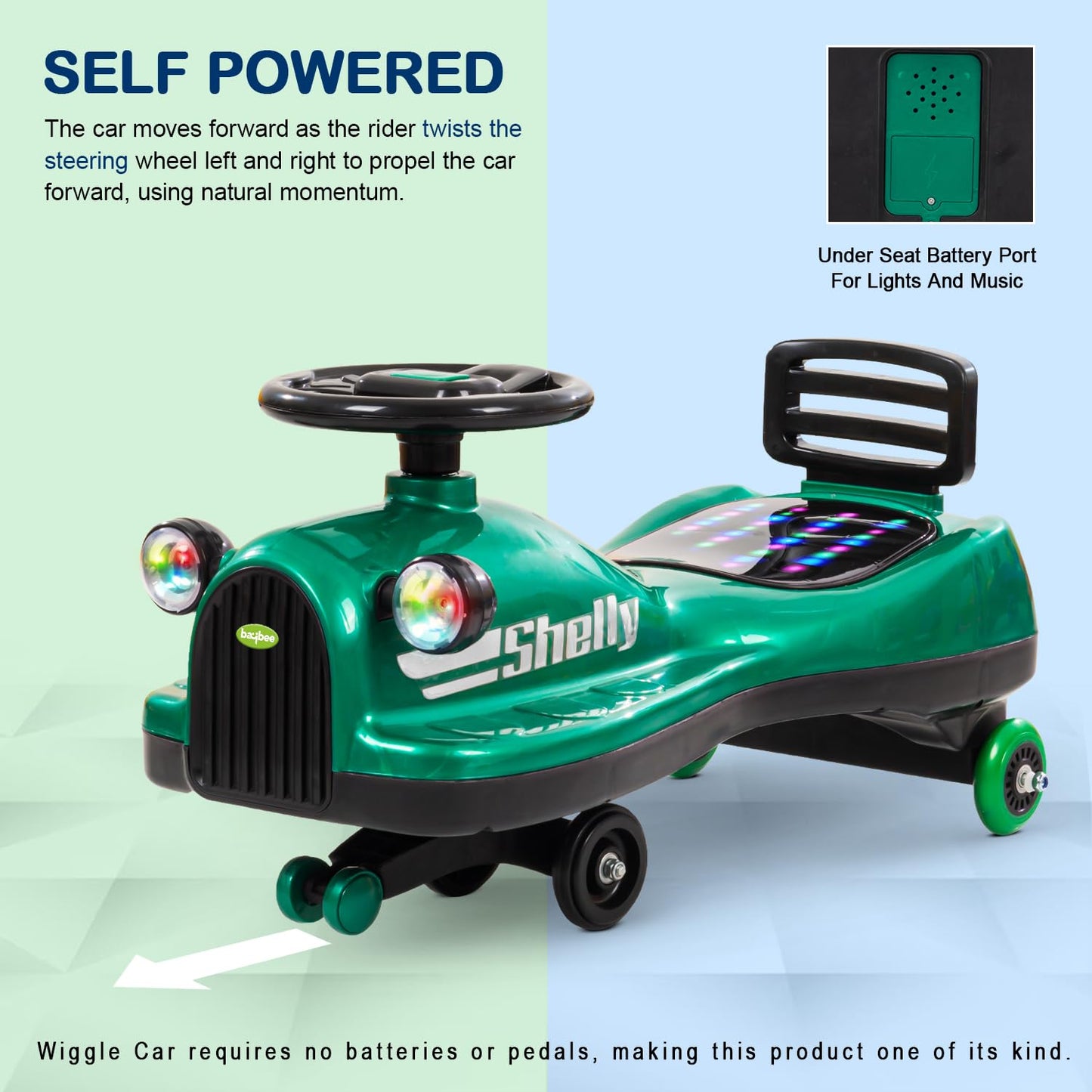 Baybee Trio Kids Magic Swing Cars for Kids, Twister Ride on Toy Kids Car