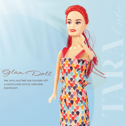 Baybee Stylish Fashion Doll Set for Girls Moveable Arms & Legs Doll Girl Toys with Cute Accessories Kids