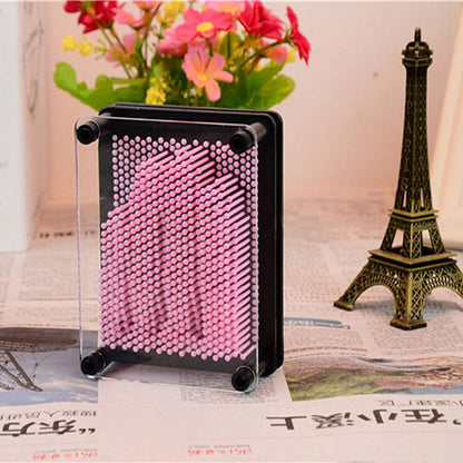3D Pin Art Sculpture Impression Toy Birthday Gifts for Kids Children Friends Brother Sister Toy Gift for Daughter Son Boys Girls (Home Decor) (Light Pink, Medium)