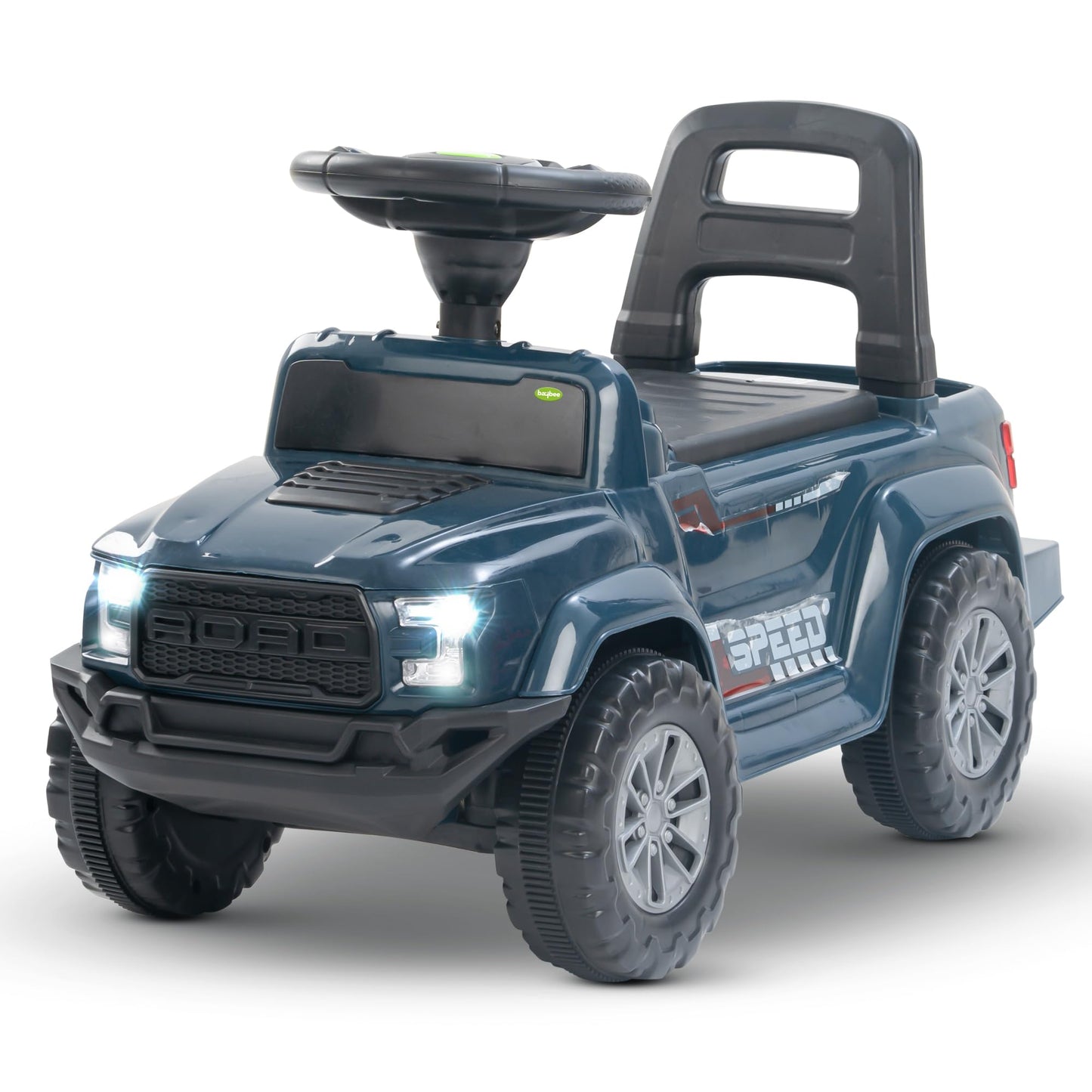 Baybee Push Ride on Baby Jeep for Kids Toys with LED Light & Storage Bin