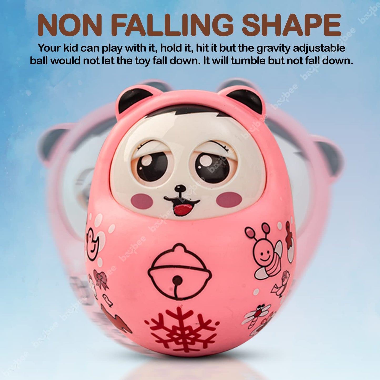 Roll over image to zoom in Baybee Musical Roly Poly Toys for Baby with Blinking Eye