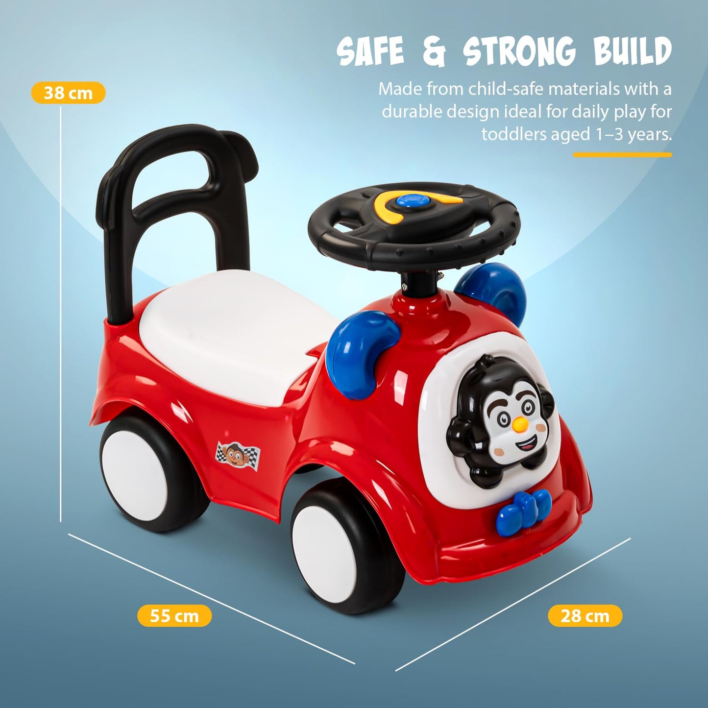 Baybee Snappy Baby Ride on Cars for Kids Indoor Push Ride on Car