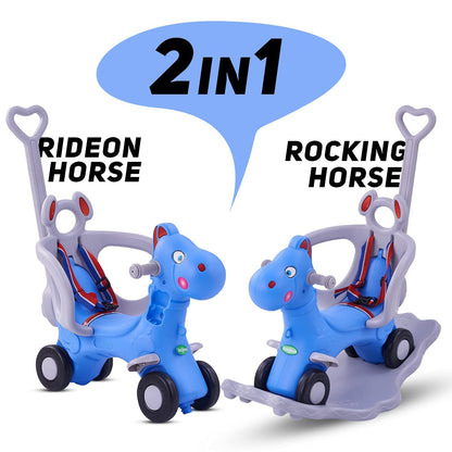 Baybee 3 in 1 Baby Horse Rider Ride on Toy Car for Kids