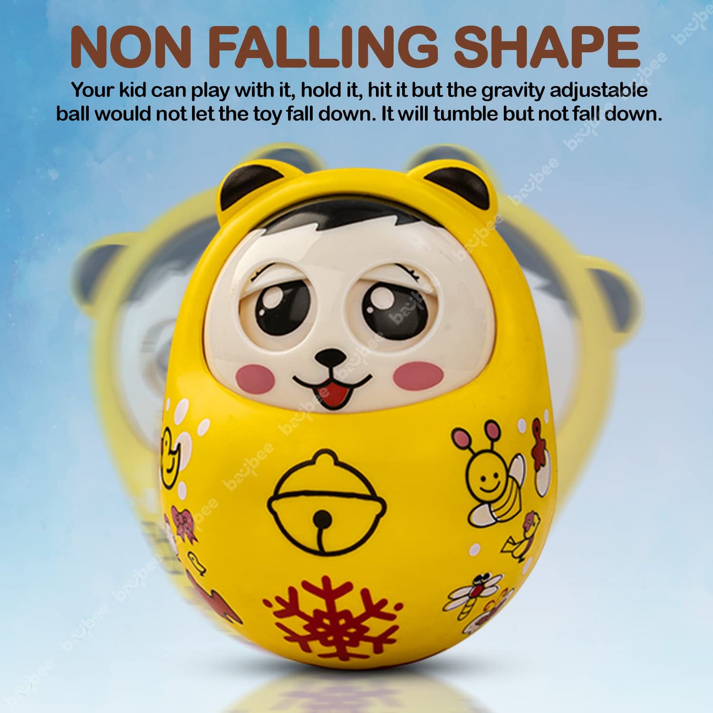 Roll over image to zoom in Baybee Musical Roly Poly Toys for Baby with Blinking Eye