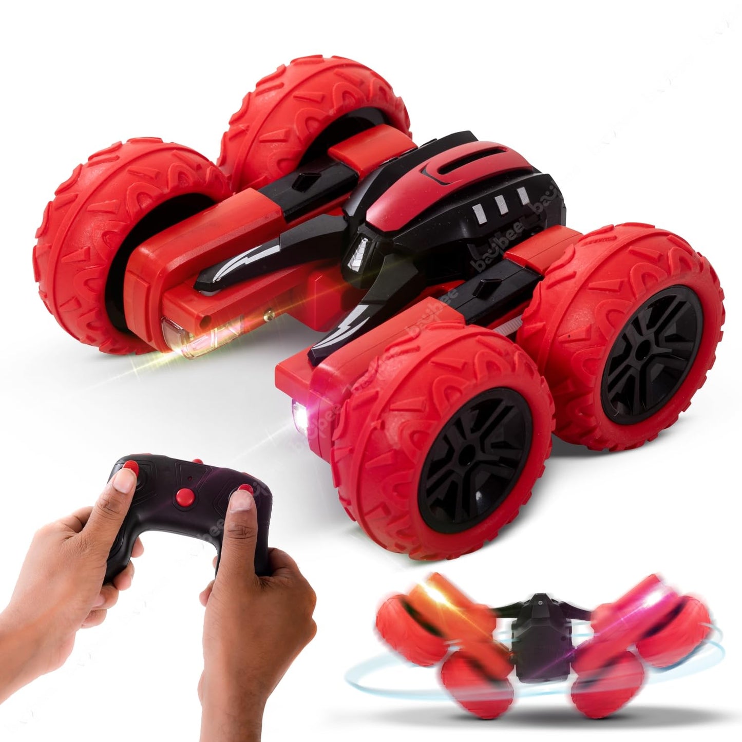 Baybee 1:20 Double Sided Remote Control Car for Kids, 4WD Stunt RC Cars with 360 Spin