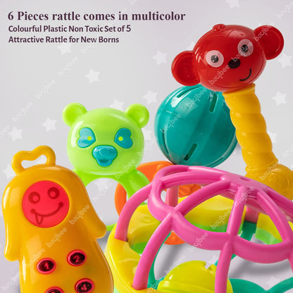 Baybee 5 Pcs Baby Toys Rattles Set for Babies