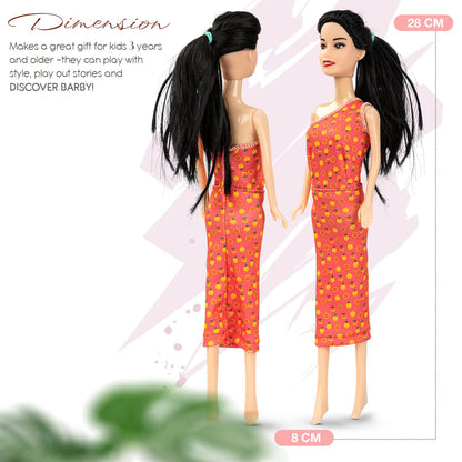 Baybee Stylish Fashion Doll Set for Girls Moveable Arms & Legs Doll Girl Toys with Cute Accessories Kids