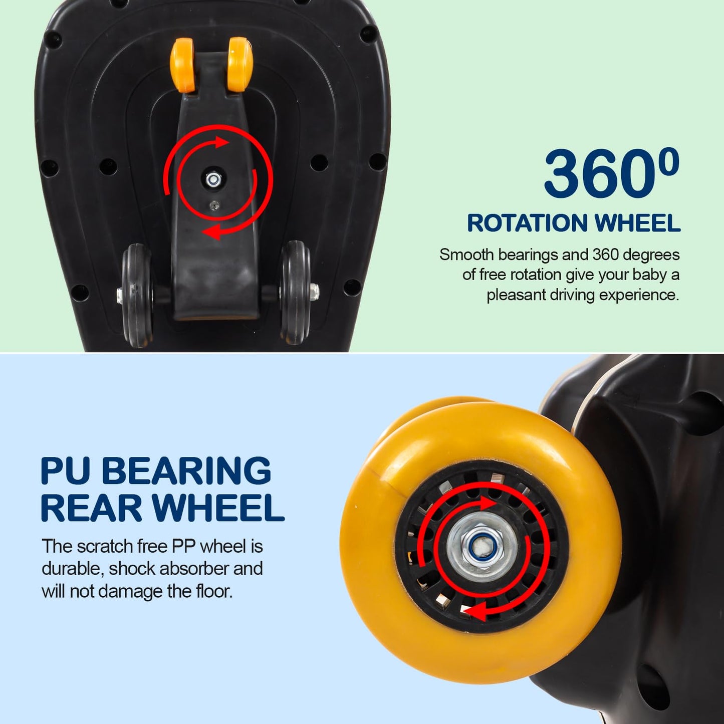 Baybee Trio Kids Magic Swing Cars for Kids, Twister Ride on Toy Kids Car