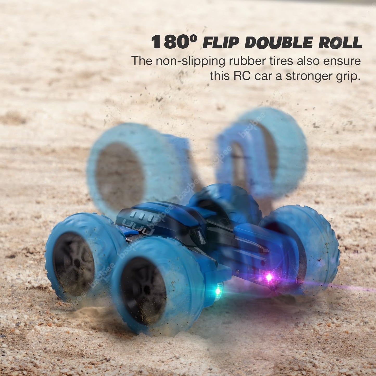 Baybee 1:20 Double Sided Remote Control Car for Kids, 4WD Stunt RC Cars with 360 Spin