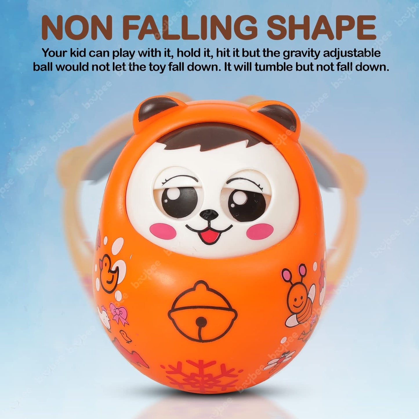 Roll over image to zoom in Baybee Musical Roly Poly Toys for Baby with Blinking Eye