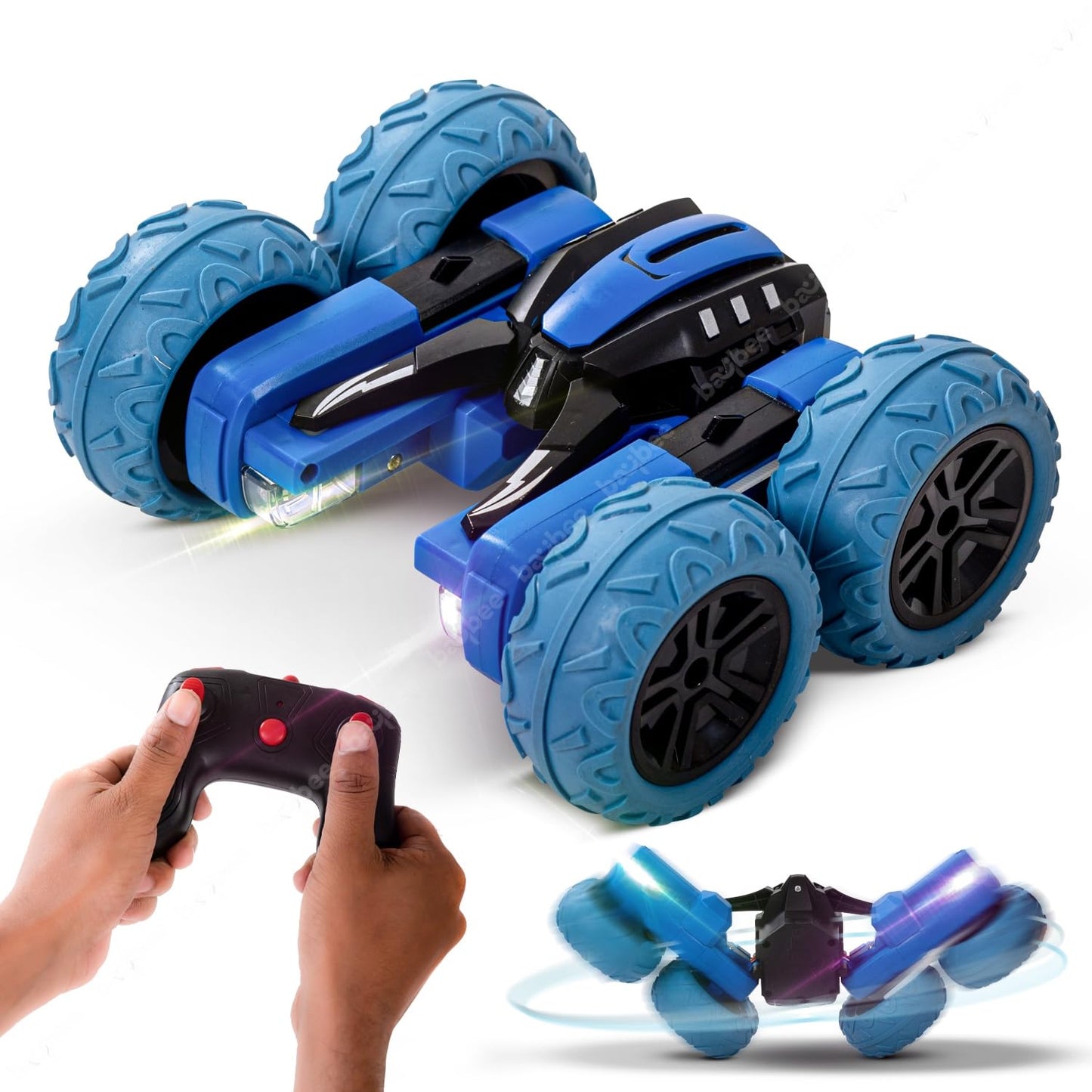 Baybee 1:20 Double Sided Remote Control Car for Kids, 4WD Stunt RC Cars with 360 Spin