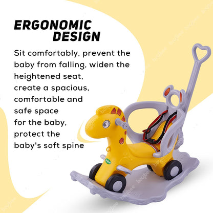 Baybee 3 in 1 Baby Horse Rider Ride on Toy Car for Kids, Baby Rocking Chair Ride on Push Car