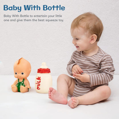 BAYBEE Squeezy Doll with Feeding Bottle for Kids