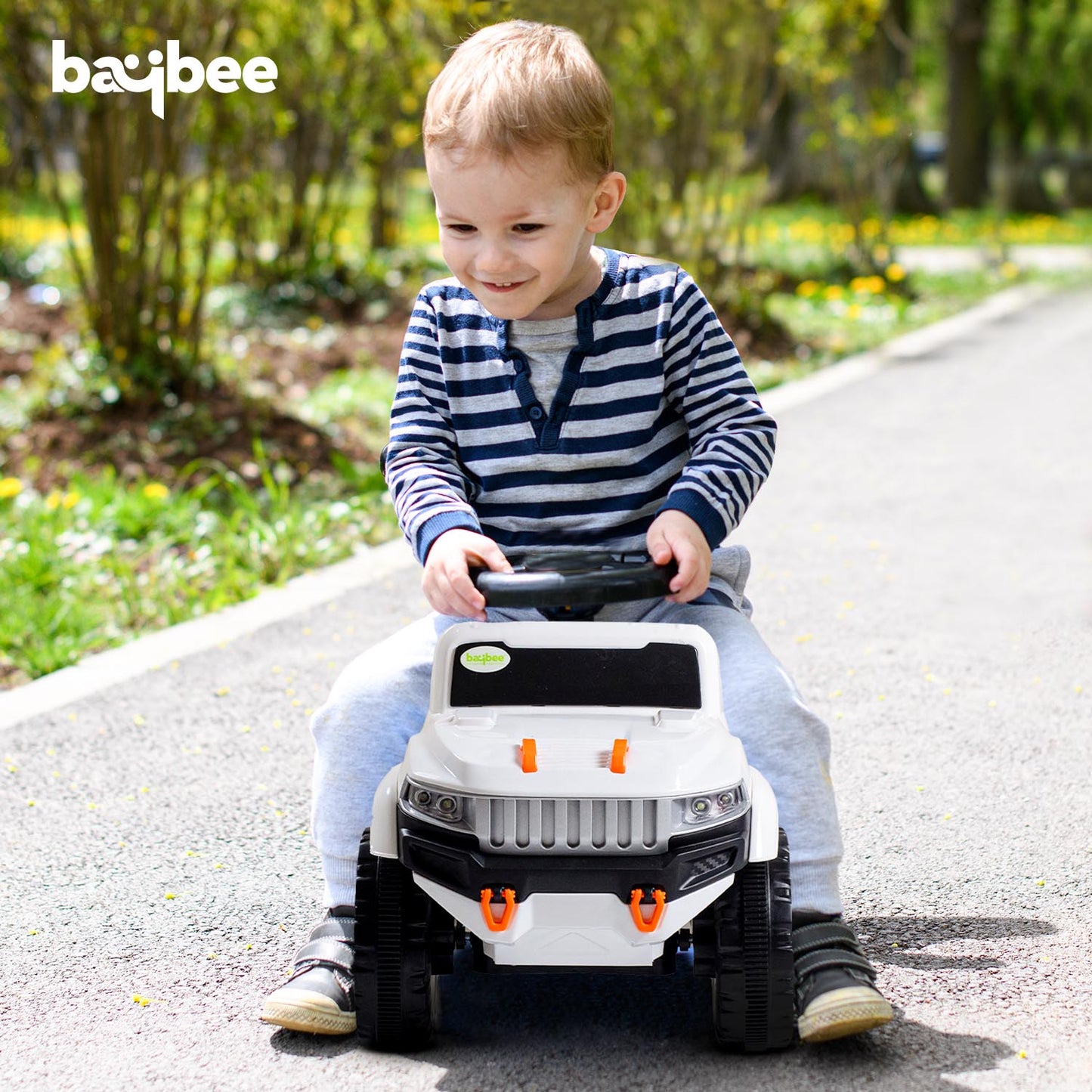 Baybee Speedy Baby Ride on Car for Kids, Push Ride on Toy With Led Light