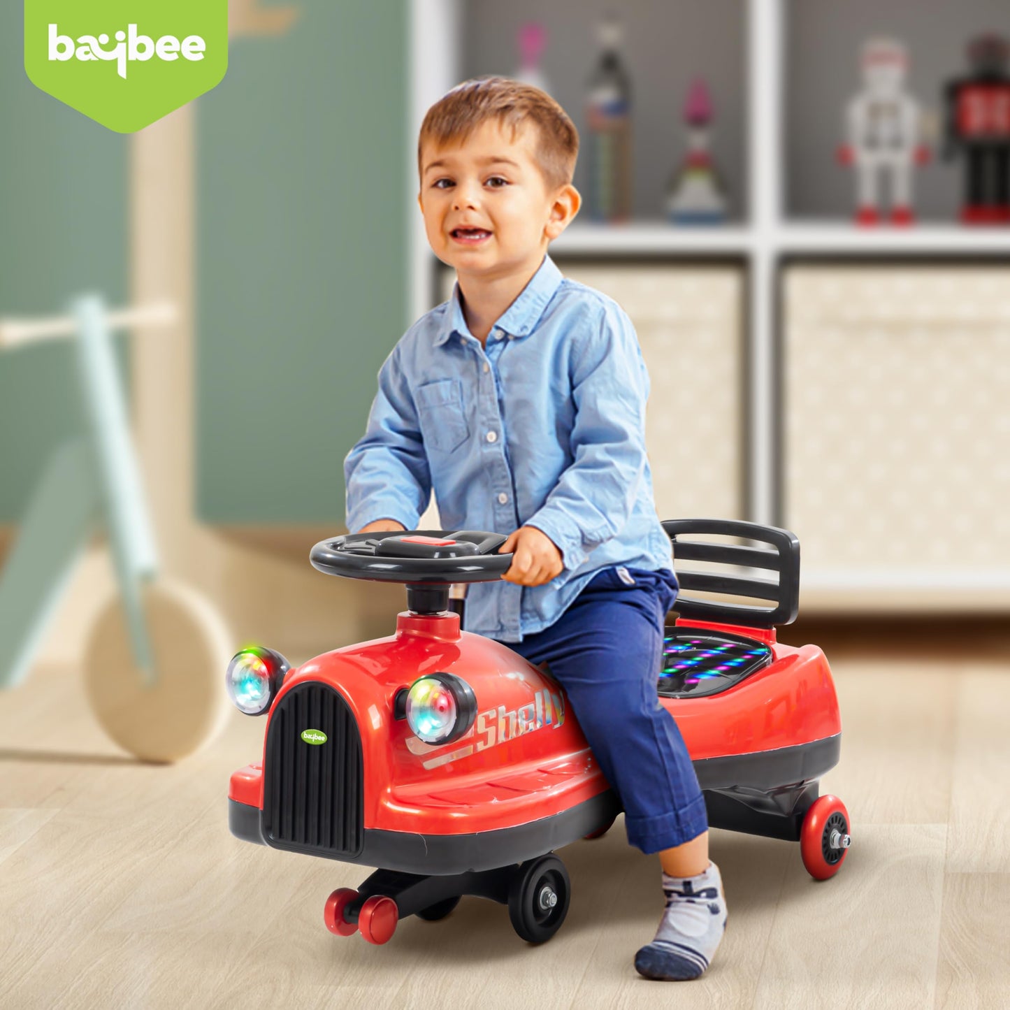 Baybee Trio Kids Magic Swing Cars for Kids, Twister Ride on Toy Kids Car