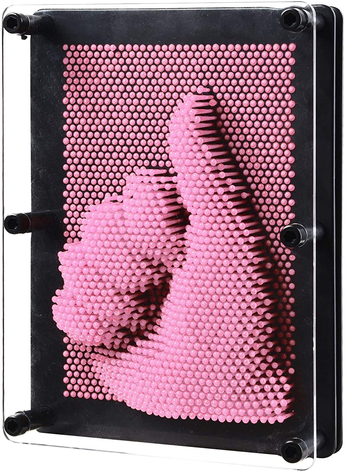 3D Pin Art Sculpture Impression Toy Birthday Gifts for Kids Children Friends Brother Sister Toy Gift for Daughter Son Boys Girls (Home Decor) (Light Pink, Medium)