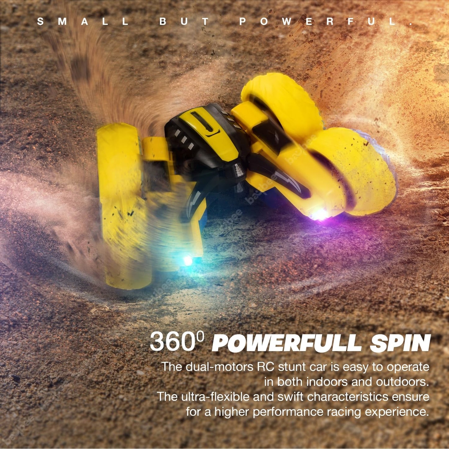 Baybee 1:20 Double Sided Remote Control Car for Kids, 4WD Stunt RC Cars with 360 Spin