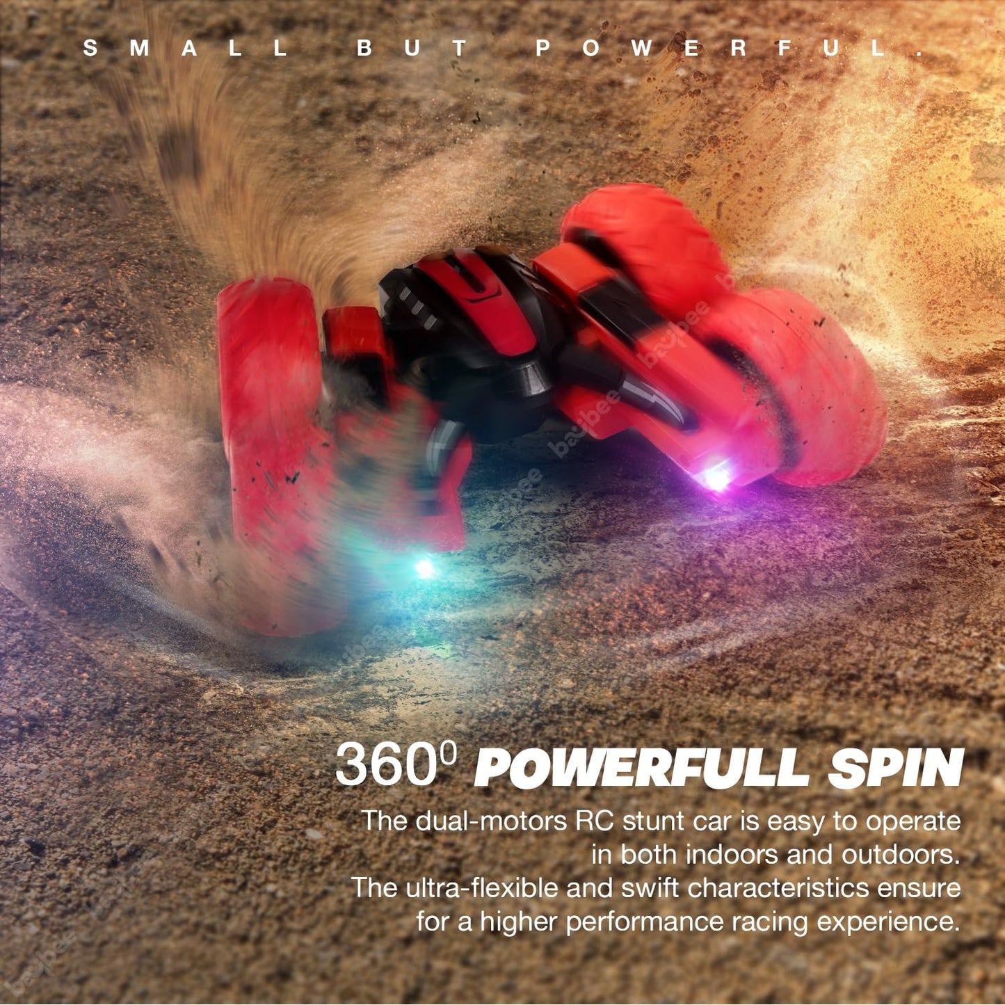 Baybee 1:20 Double Sided Remote Control Car for Kids, 4WD Stunt RC Cars with 360 Spin