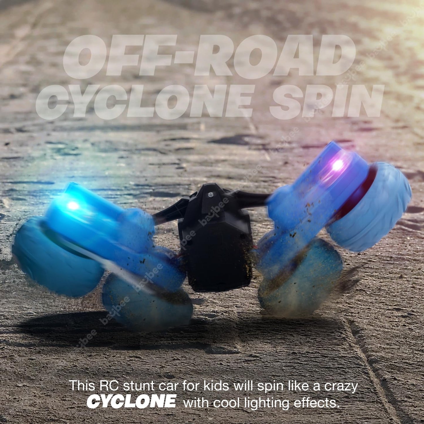 Baybee 1:20 Double Sided Remote Control Car for Kids, 4WD Stunt RC Cars with 360 Spin