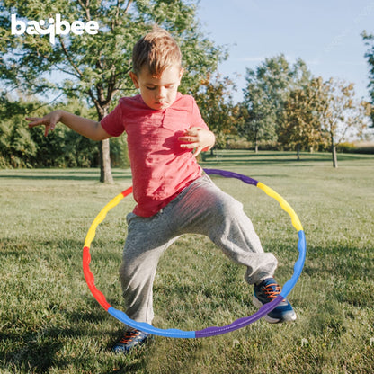 Baybee Detachable Hula Hoop for Kids Adults, Fitness Hoola Hoop Rings for Kids with 8 Interlockable Piece