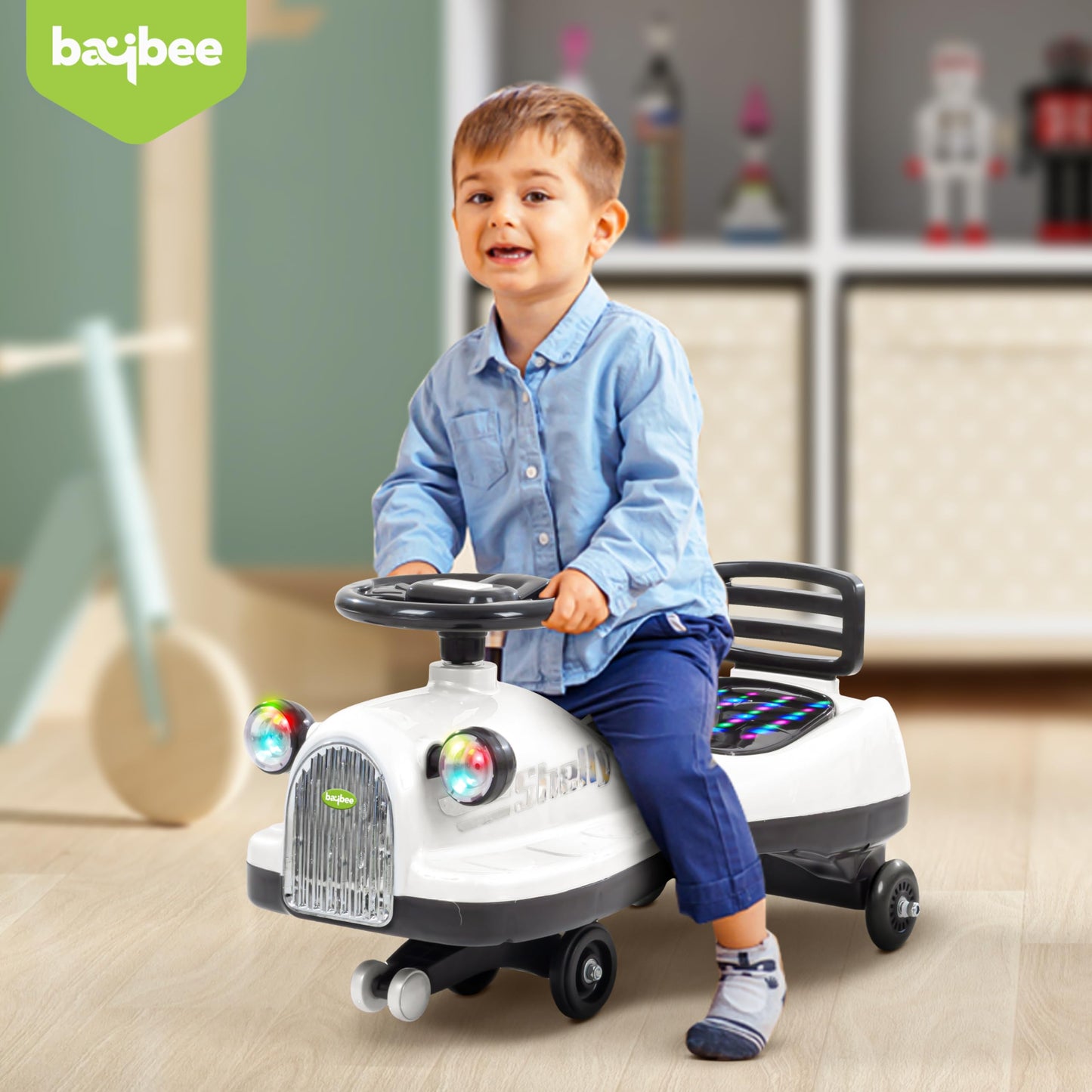 Baybee Trio Kids Magic Swing Cars for Kids, Twister Ride on Toy Kids Car