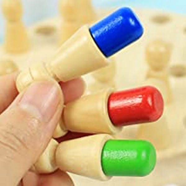 Classic Wooden Color Memory Chess | Fun Intelligence Game for Kids