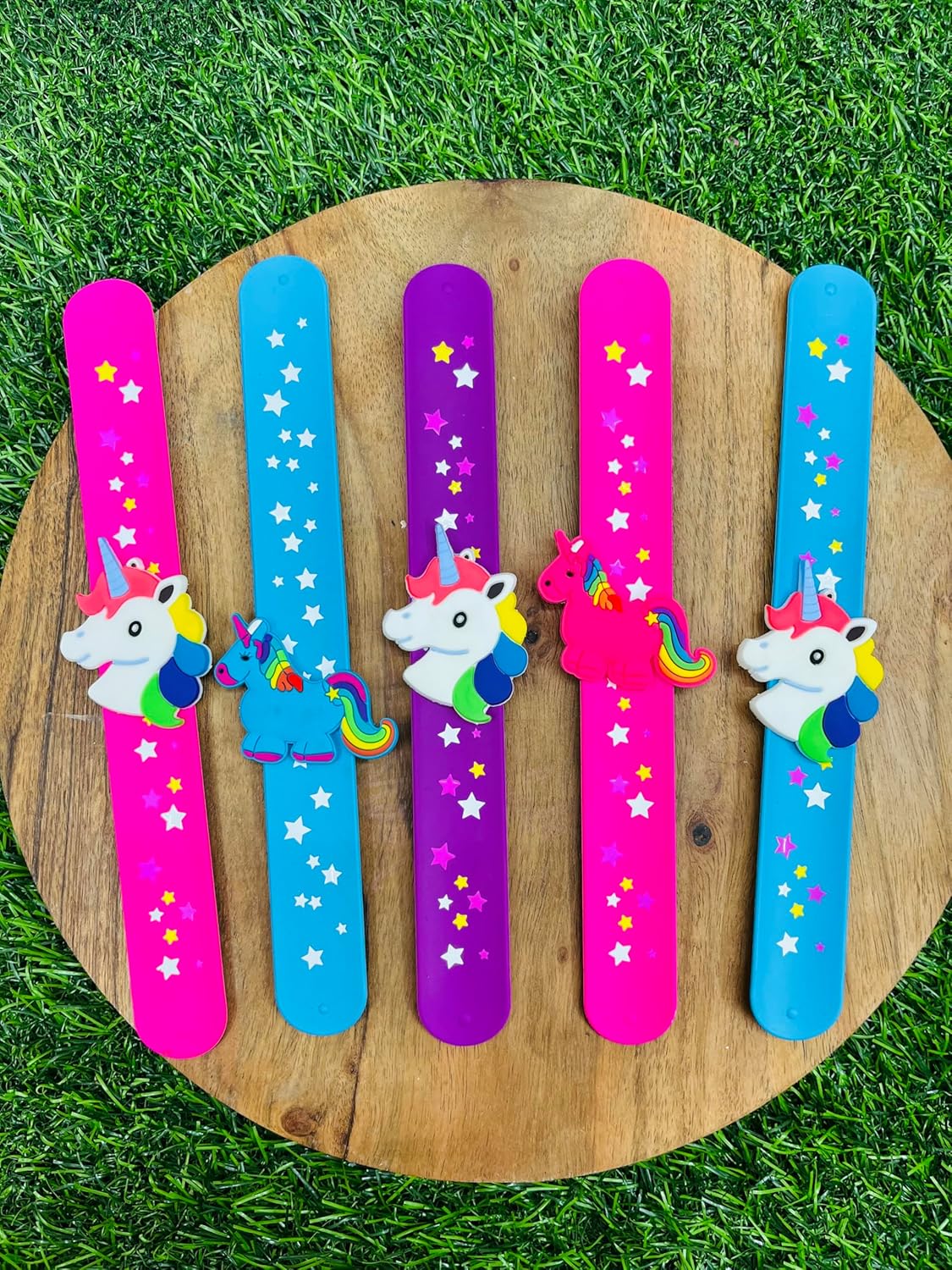 Colorful Star Slap Band For Girls Pack Of 1 Psc Random Colour - EKAS0175