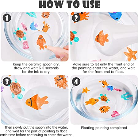 AquaMagic Duo (WaterJelly Clay 4pc, Floating Pen With Spoon)