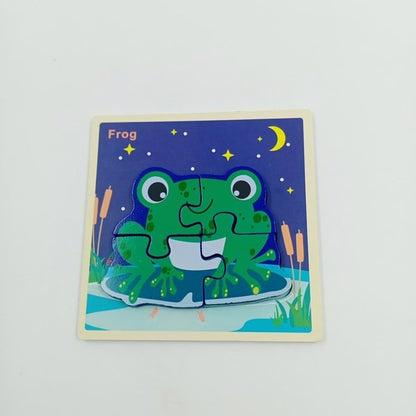 Wooden Chunky Jigsaw Puzzle with name for kids -1 PC RANDOM DESIGN WILL BE SHIPPED- EKT2362