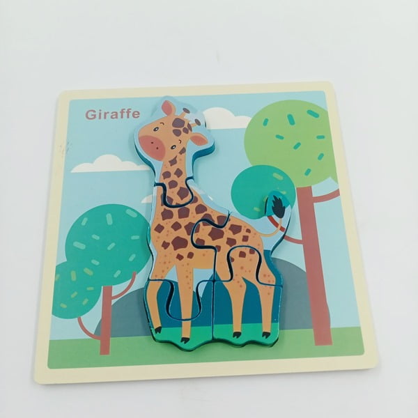 Wooden Chunky Jigsaw Puzzle with name for kids -1 PC RANDOM DESIGN WILL BE SHIPPED- EKT2362