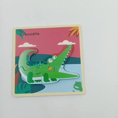 Wooden Chunky Jigsaw Puzzle with name for kids -1 PC RANDOM DESIGN WILL BE SHIPPED- EKT2362