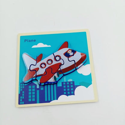 Wooden Chunky Jigsaw Puzzle with name for kids -1 PC RANDOM DESIGN WILL BE SHIPPED- EKT2362