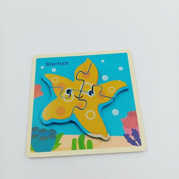 Wooden Chunky Jigsaw Puzzle with name for kids -1 PC RANDOM DESIGN WILL BE SHIPPED- EKT2362