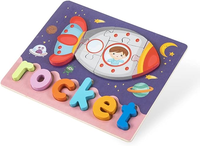 Wooden Zigsaw Puzzle Rocket - EKT2622
