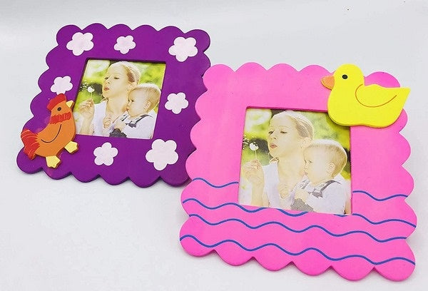Wooden photo frame 1pc random design will be shipped - EKT2698