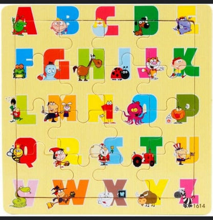 Wooden 16-Piece Jigsaw Puzzle - Problem-Solving Game