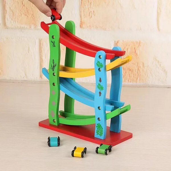 Wooden Miniature Speeding Car - EKT2932