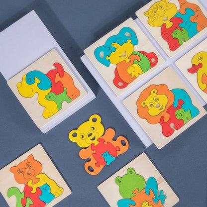 Wooden Animal Mini Puzzle | Fun and Educational Toy for Ages 3+ | one design will be shipped