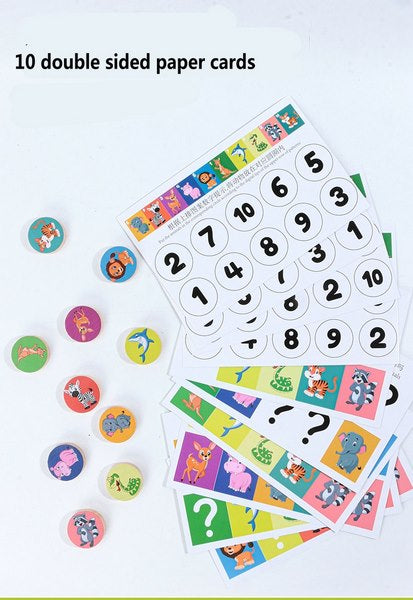 Wooden Four Color Animals Logic Game  - EKT2954