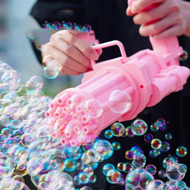 Bubble Gun | Fun Bubble Shooter for Outdoor Play (One Random Color Shipped)