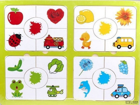 Wooden Color Matching Puzzle - EKT3305