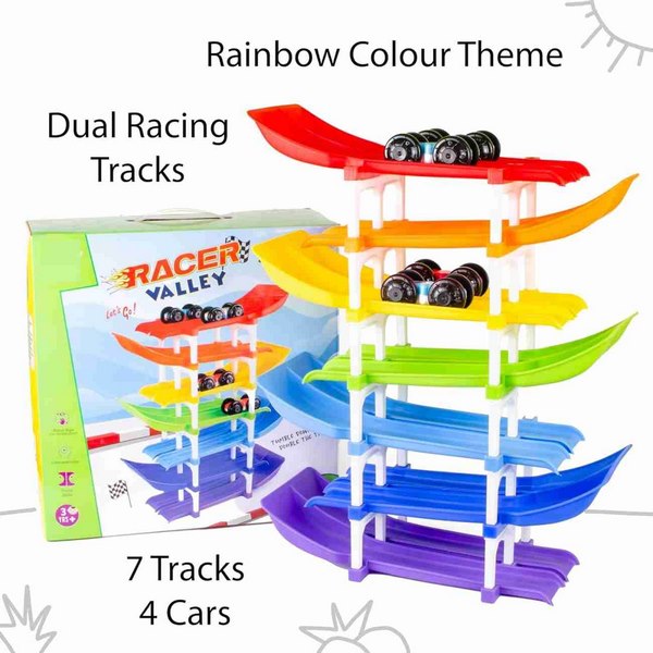 Racer Valley Dual Car Ramp Racer Track Set - EKT3523