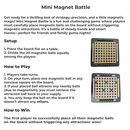 Wooden Mini Magnet Battle Game - EKT3610