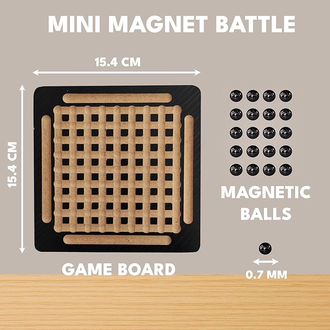 Wooden Mini Magnet Battle Game - EKT3610