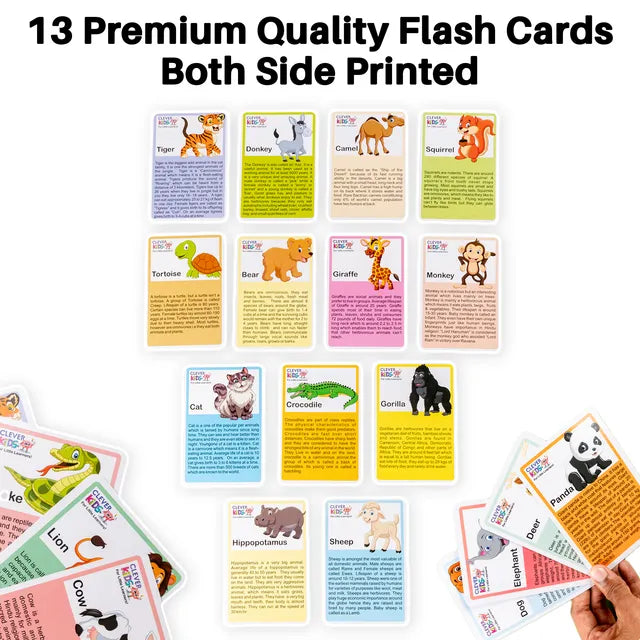 1 Animal Flash Cards Set will be shipped - EKT3629