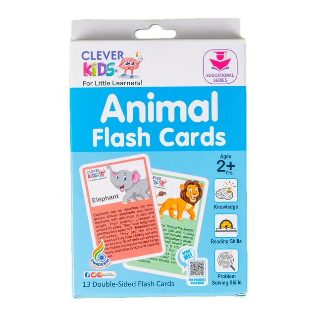 1 Animal Flash Cards Set will be shipped - EKT3629