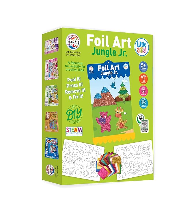 1 Foil Art Jungle Set will be shipped - EKT3632
