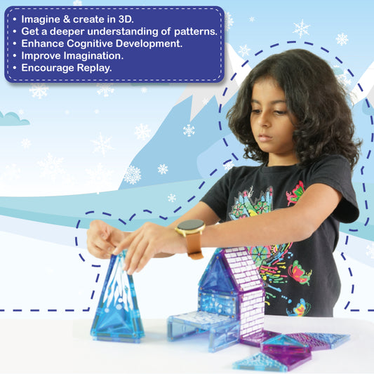 Magnetix Construction Set  Artic Theme 34 Pieces - EKT3655