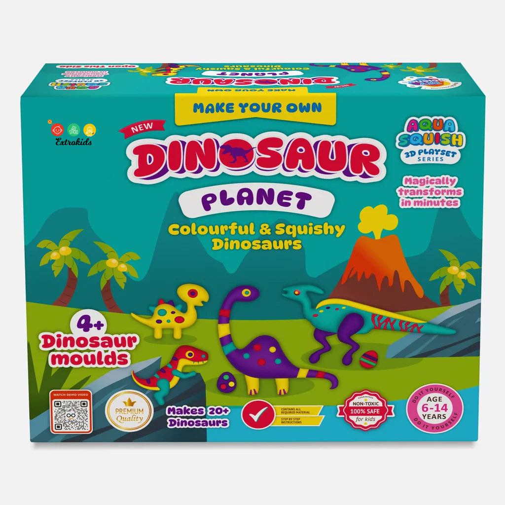 Dinosaur Planet Aqua Squish Kit for Kids 100% Safe & Non Toxic - EKT3661