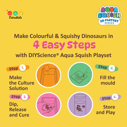 Dinosaur Planet Aqua Squish Kit for Kids 100% Safe & Non Toxic - EKT3661